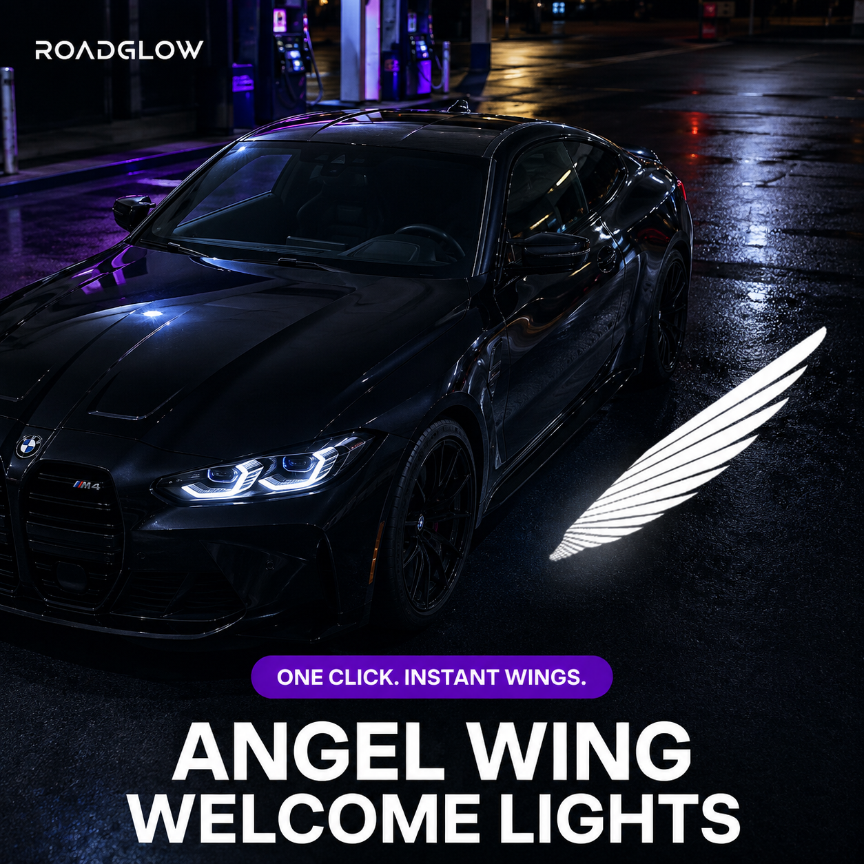 RoadGlow™ Angel Wing Welcome Lights (2PCS)