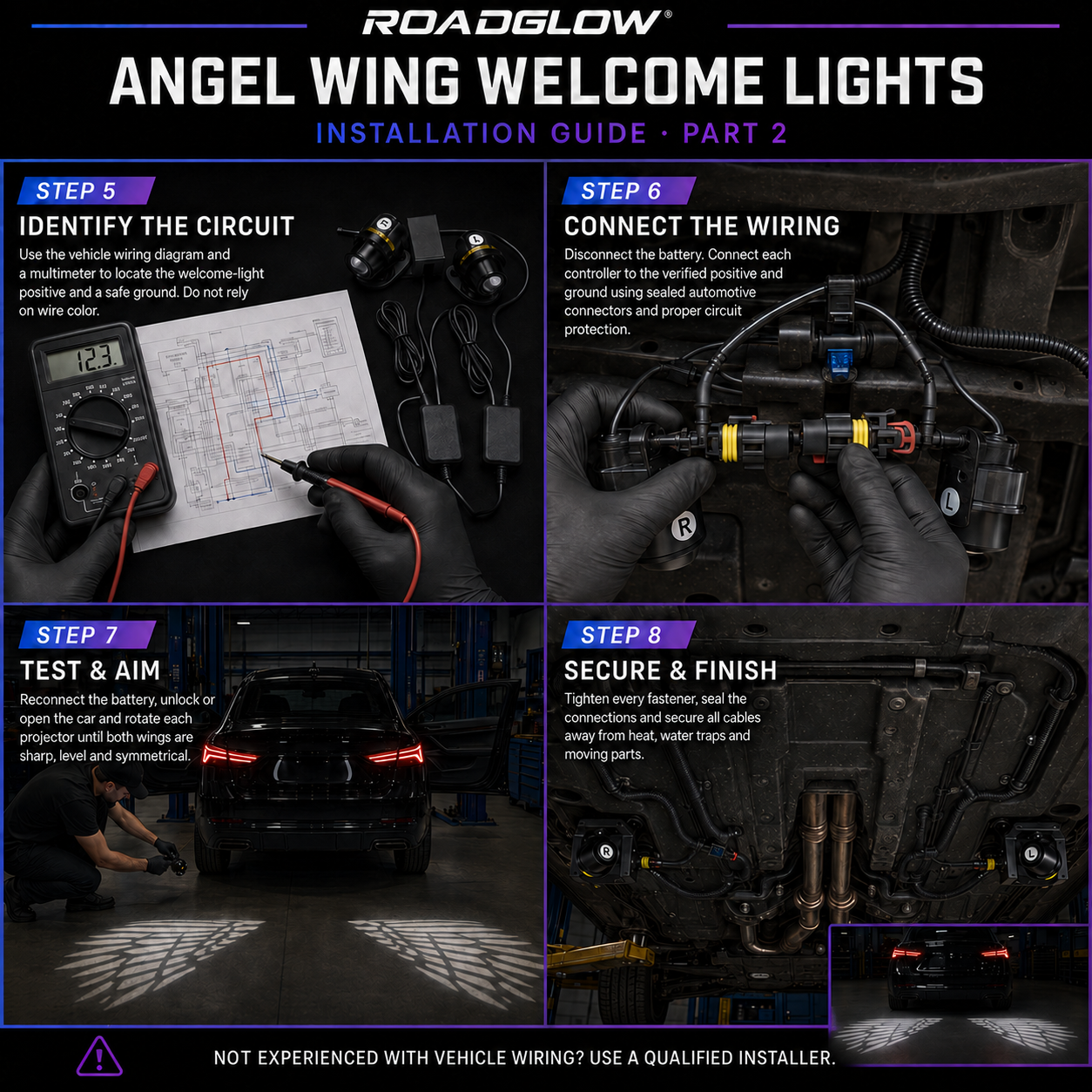 RoadGlow™ Angel Wing Welcome Lights (2PCS)
