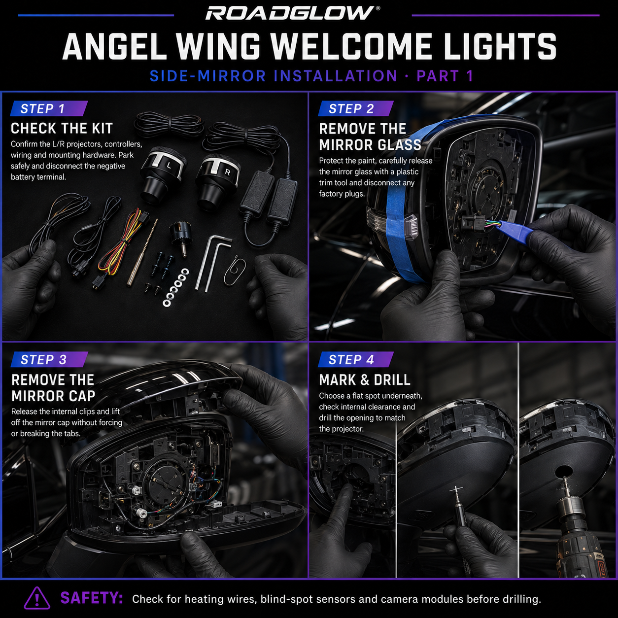 RoadGlow™ Angel Wing Welcome Lights (2PCS)